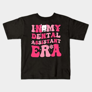 In My Dental Assistant Era Funny Dental Assistant Groovy Kids T-Shirt